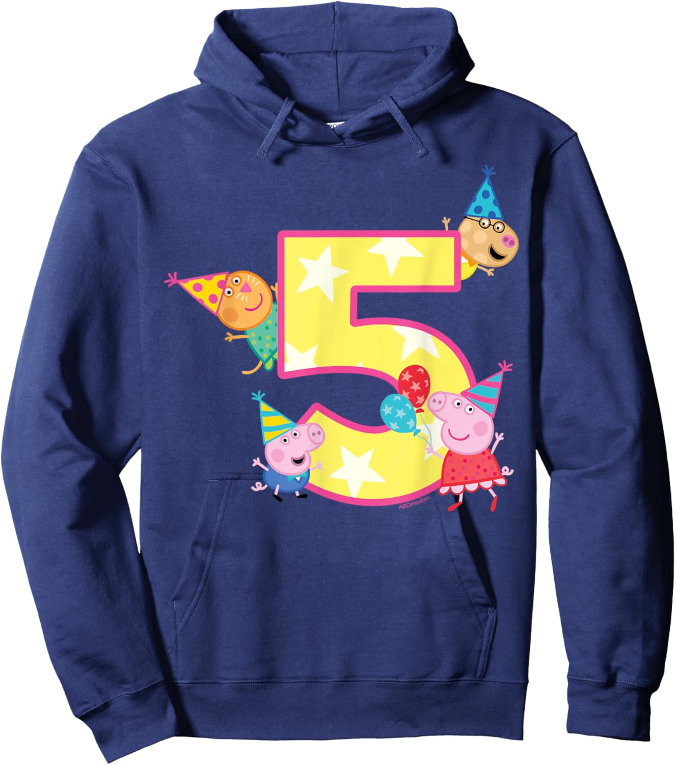 Peppa Pig Crew 5 Geburtstag Hoodie - Hoodie | Navy