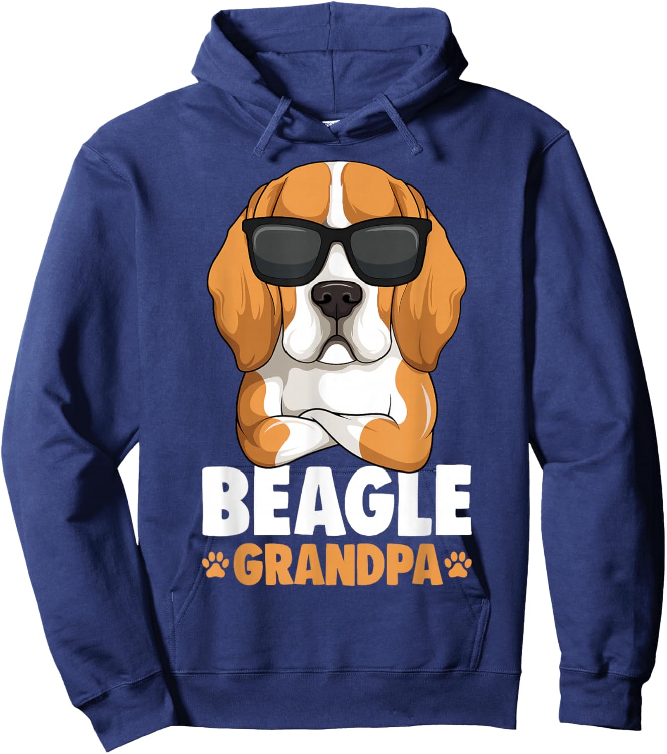 Beagle Grandpa Dog Hoodie - Hoodie | Navy