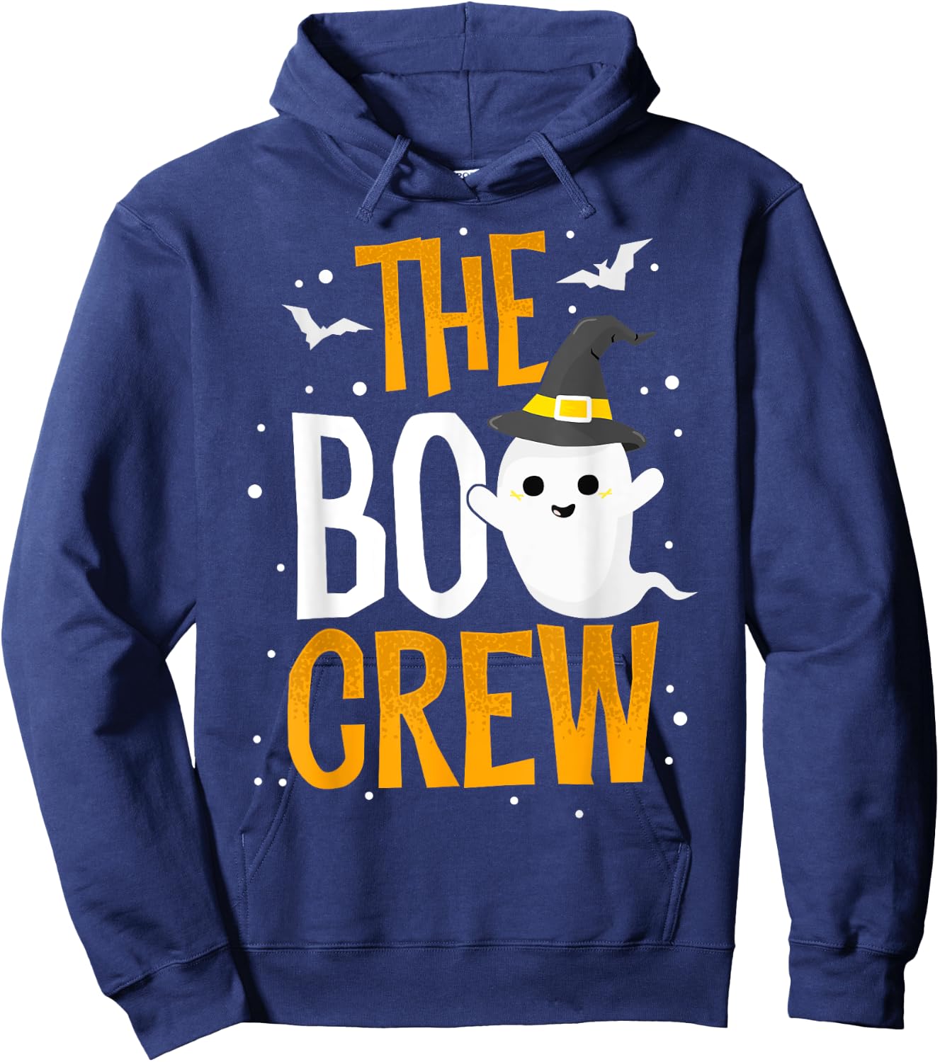 The Boo Crew Halloween Ghost Trick Treat Outfit Squad Team Hoodie - Hoodie | Navy