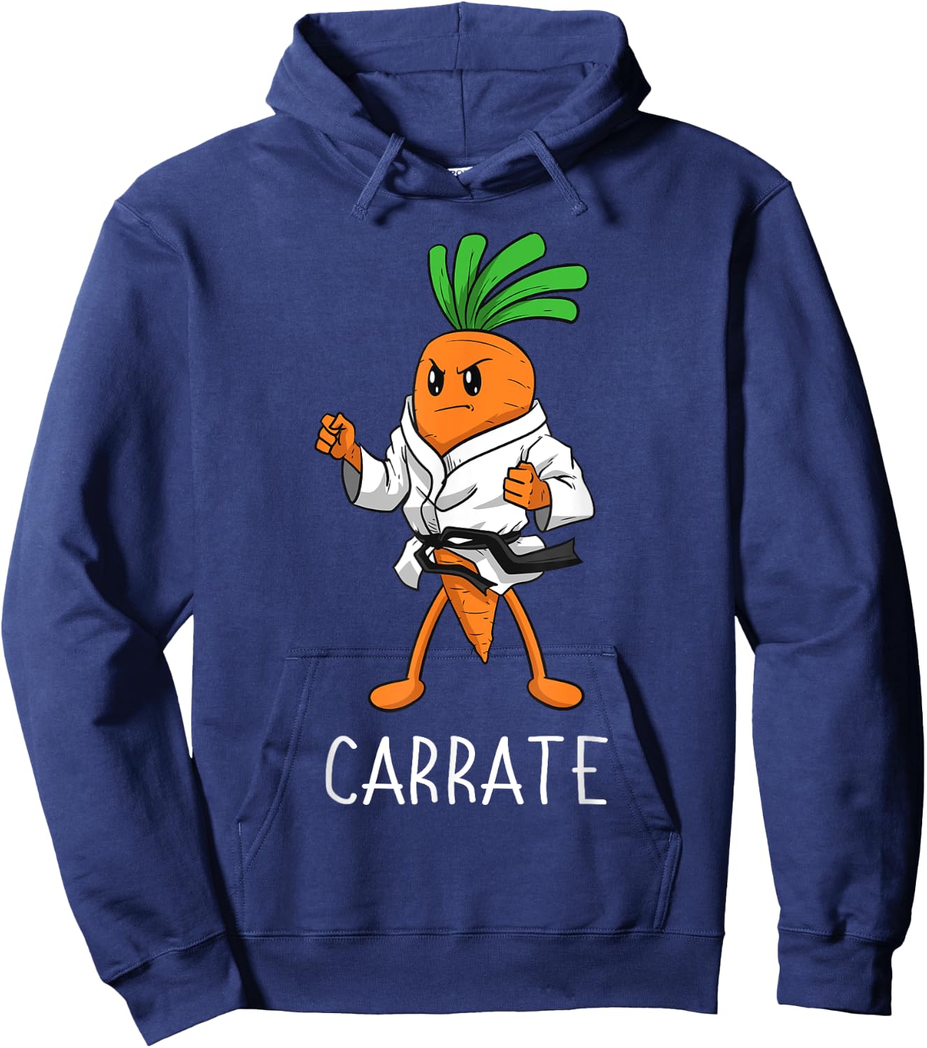 Carrate Karate Carrot Student Teacher Trainee Trainor Small Hoodie - Hoodie | Navy