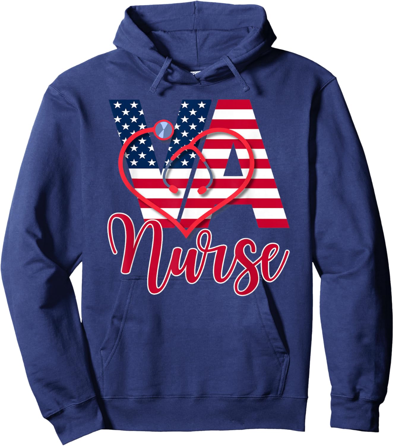 VA Nurse T Shirt Women Men | VA Nurse Shirts Men Hoodie - Hoodie | Navy