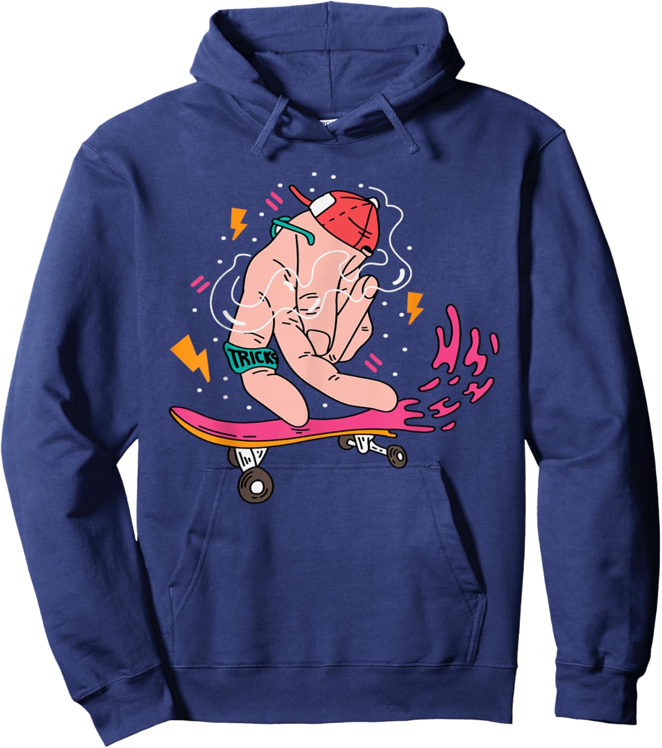 Finger Skateboarding Athlete Hoodie - Hoodie | Navy