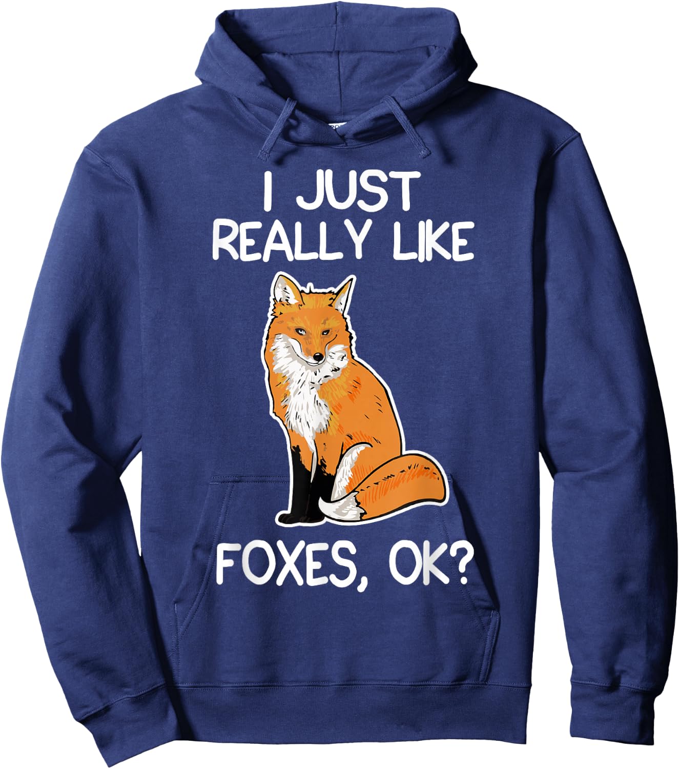 I just really like foxes lover gifts fox Hoodie - Hoodie | Navy
