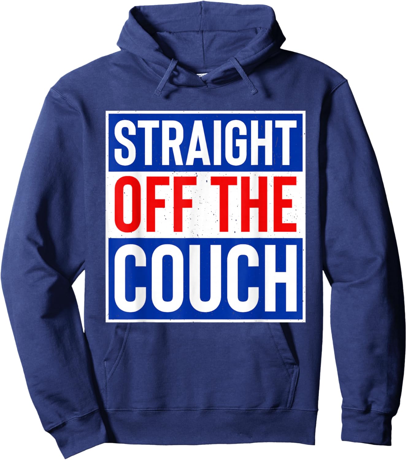 Straight Off The Couch Funny Football Offensive Lineman Hoodie - Hoodie | Navy