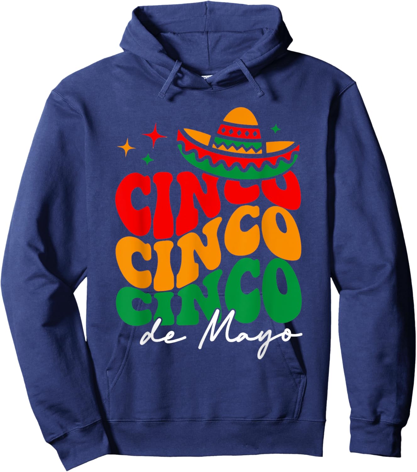 Groovy Cinco De Mayo Shirt Mexican Fiesta 5 De Mayo Women Hoodie - Hoodie | Navy