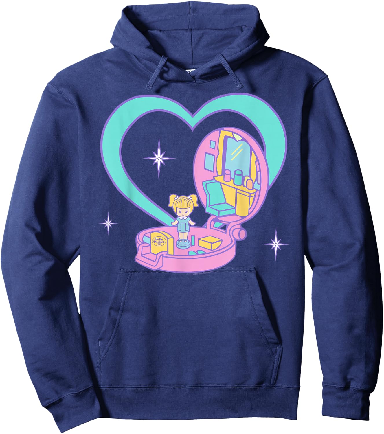 Polly Pocket Heart Case Hoodie - Hoodie | Navy