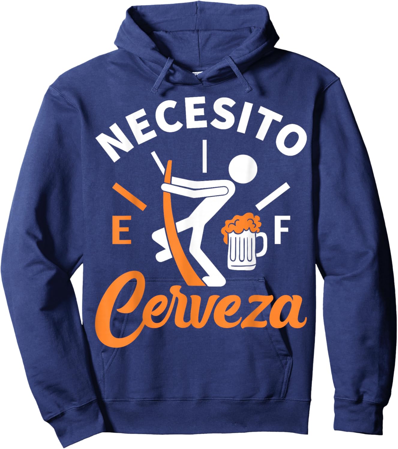 Necesito Cerveza - I Need Beer Funny Beer Lover Hoodie - Hoodie | Navy