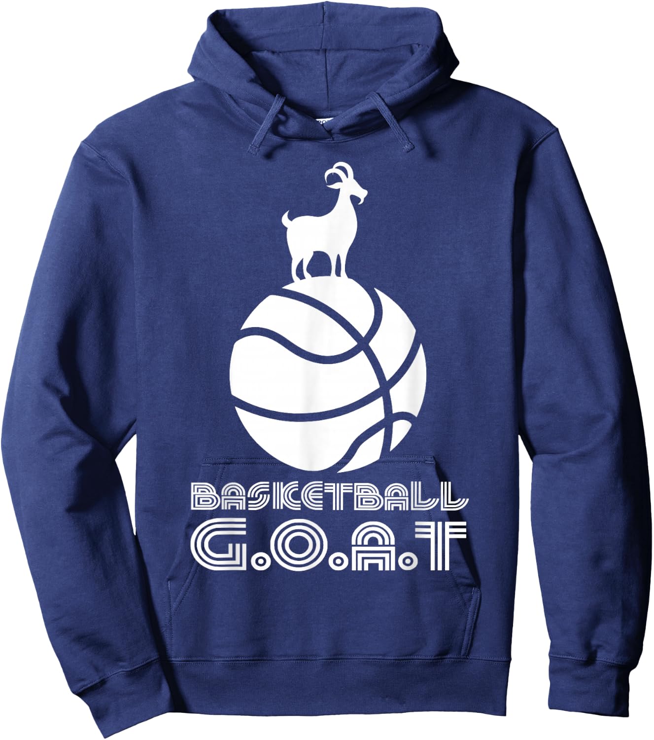 Funny Boys Basketball GOAT Kids Baller Youth Player Gift Hoodie - Hoodie | Navy