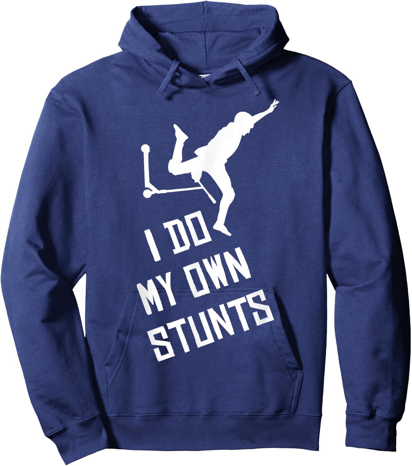 Scooter Stunt Saying Gift Children and Boys Hoodie - Hoodie | Navy