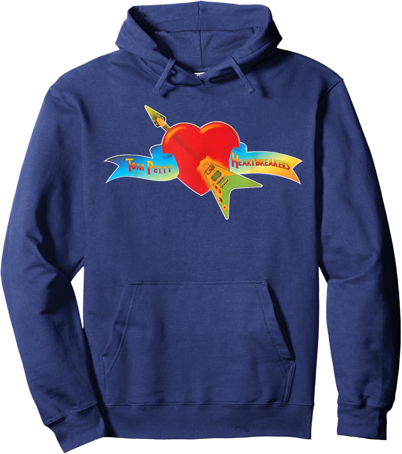Tom Petty and the Heartbreakers Classic Logo Hoodie - Hoodie | Navy