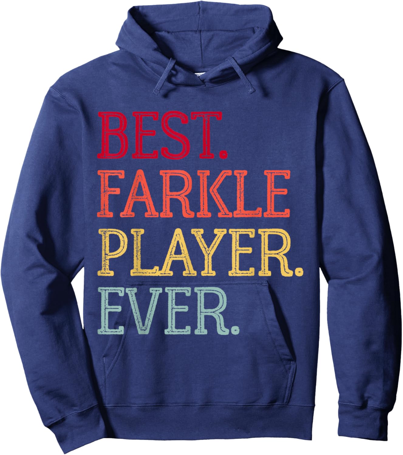 Best Farkle Player Ever Vintage Farkle Dice Game Hoodie - Hoodie | Navy