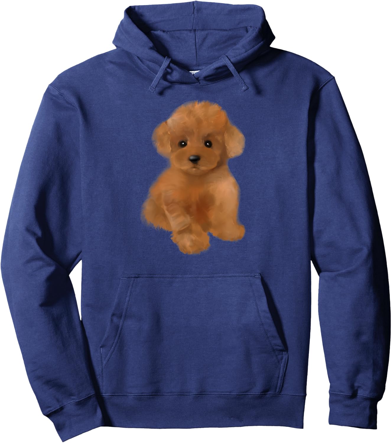 Toy poodle dog ,breed,mini poodle puppy Men Women Kids Hoodie - Hoodie | Navy