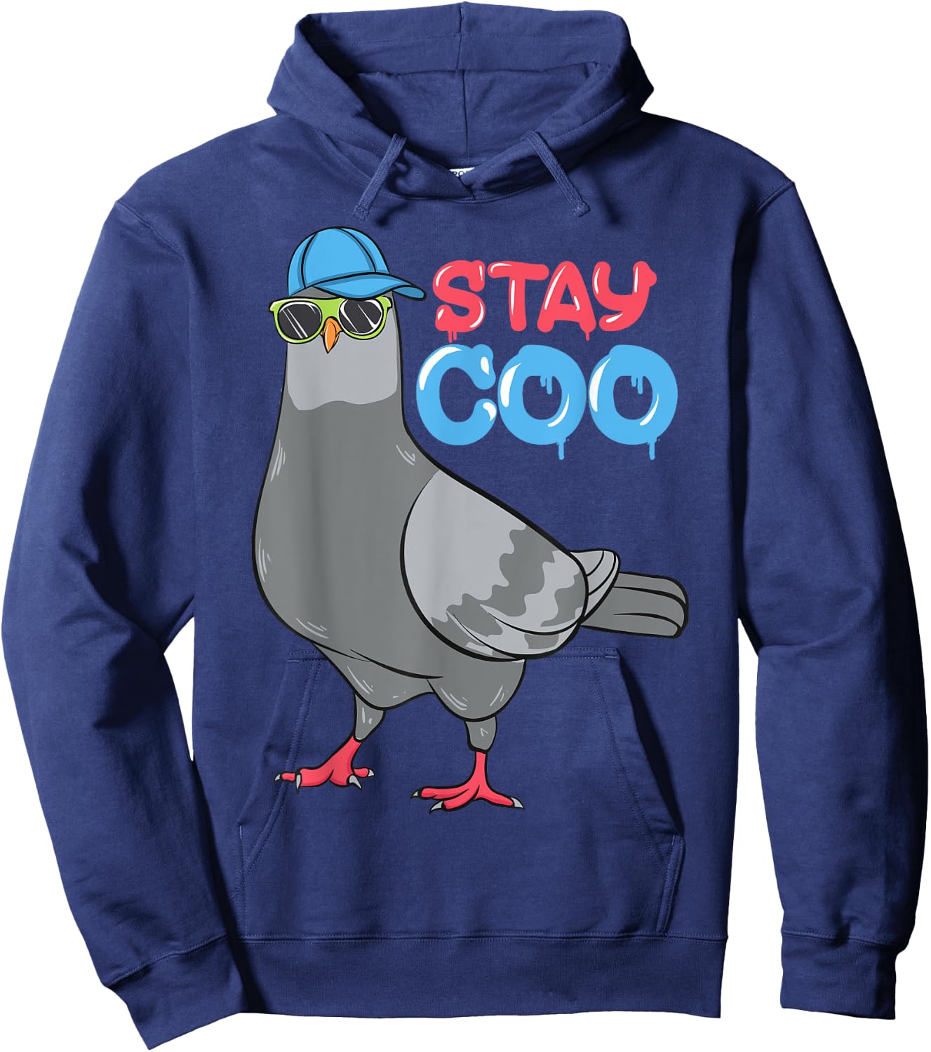 Bird Birding Pigeons Birds Cool Kids Funny Pigeon Stay Coo Hoodie - Hoodie | Navy