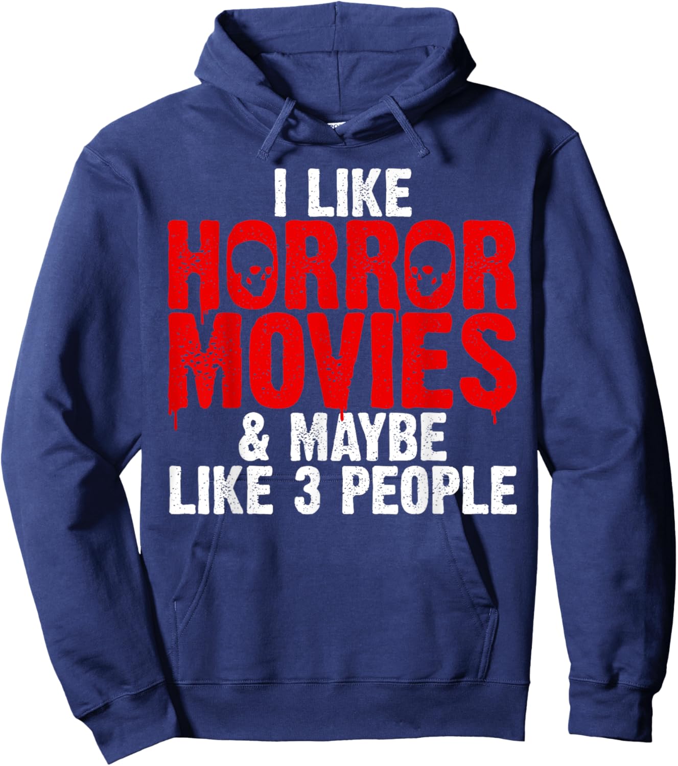 Funny Horror Movie Design Women Horror Movie Lover Hoodie - Hoodie | Navy