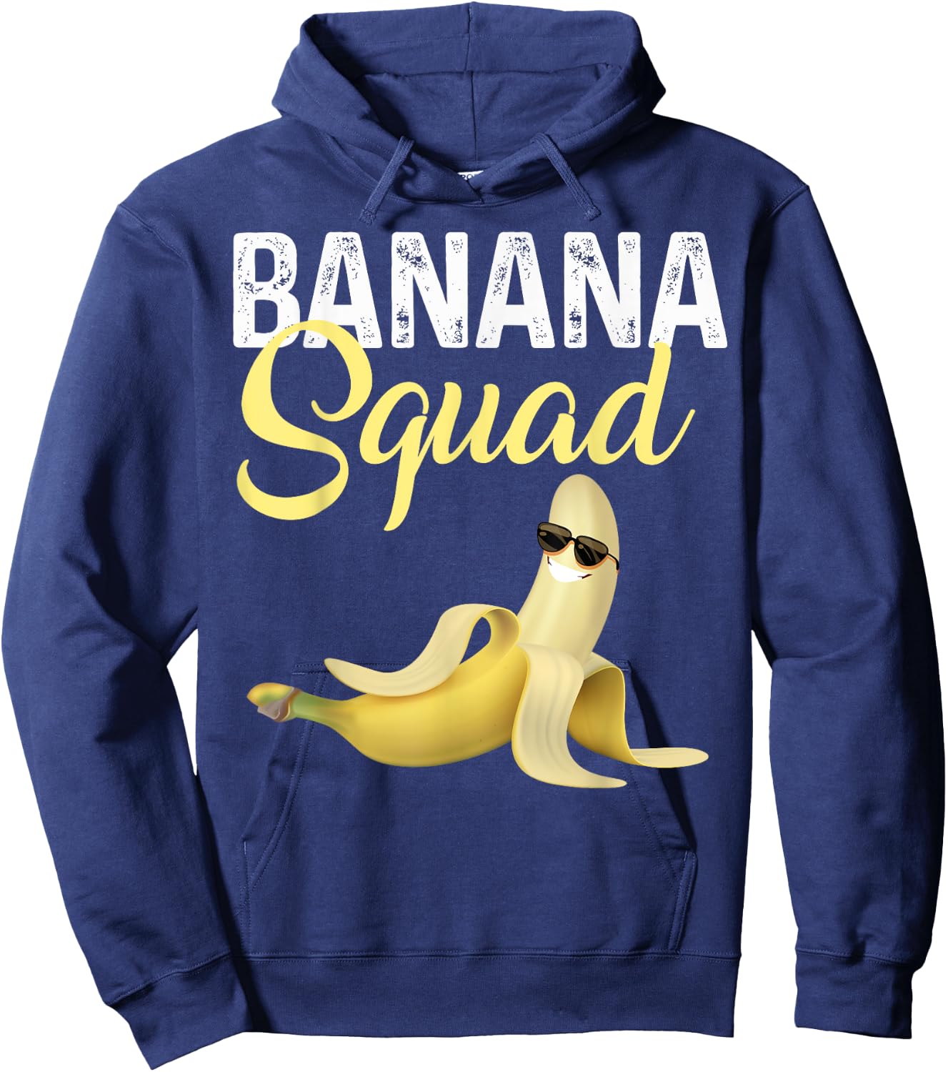 Cool Banana Squad Halloween Costume Banana Sunglusses Team Hoodie - Hoodie | Navy
