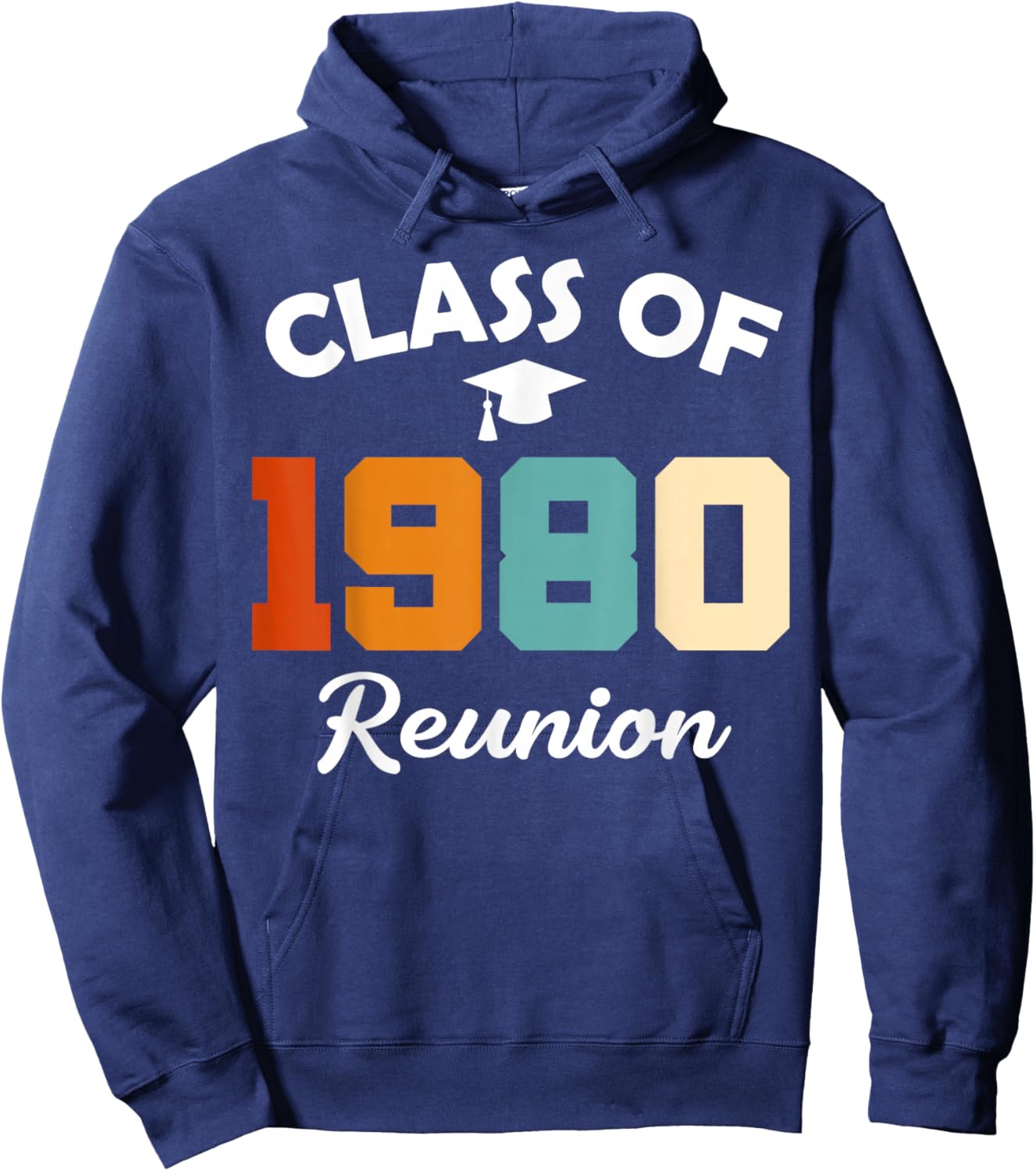 Class Of 1980 High School Party Class Reunion Hoodie - Hoodie | Navy