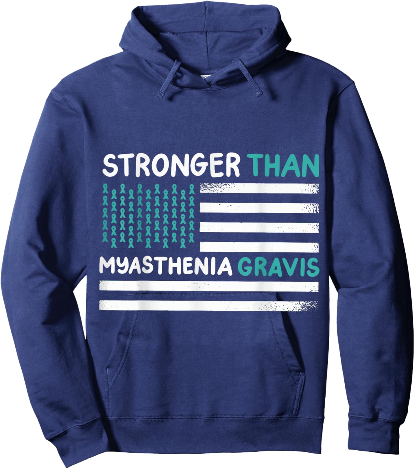 Stronger Than Myasthenia Gravis Hoodie - Hoodie | Navy