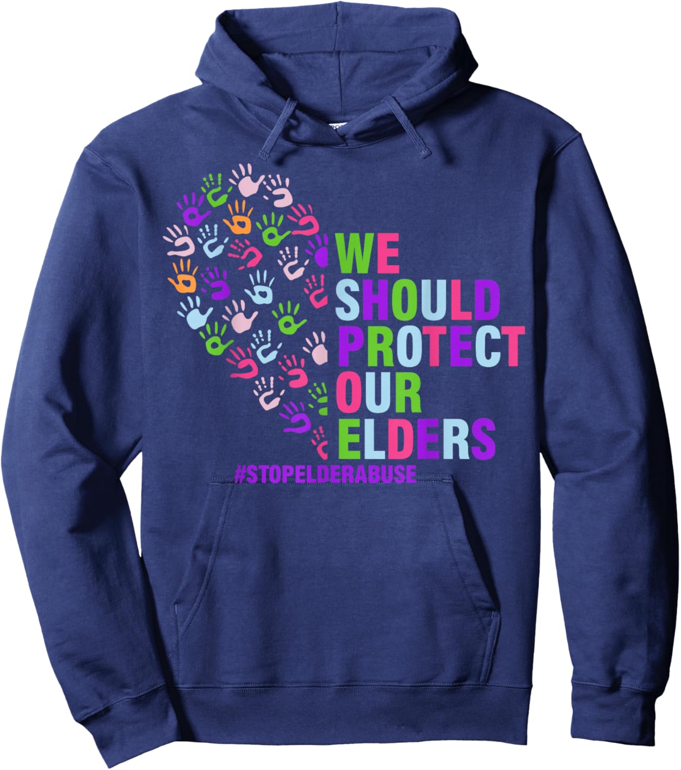 Elder Abuse Awareness Stop Elder Abuse prevention Hoodie - Hoodie | Navy