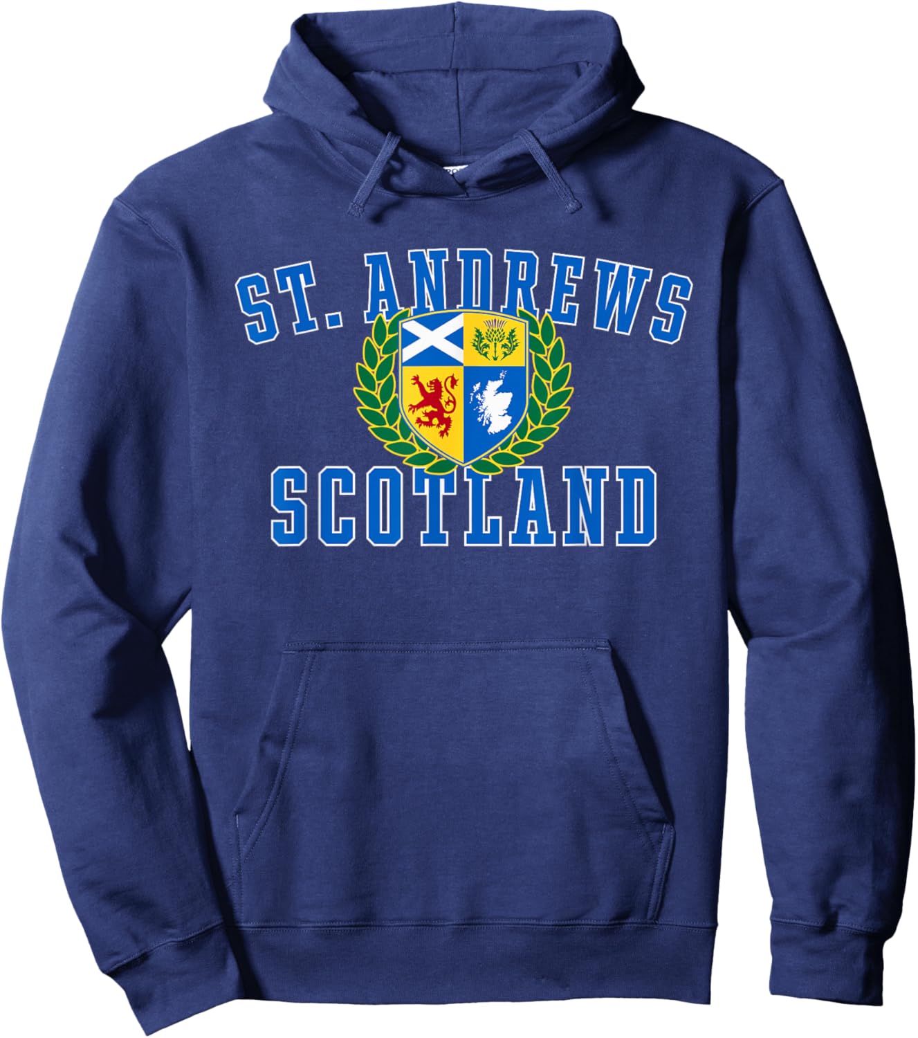 St. Andrews Scotland Crest Hoodie - Hoodie | Navy