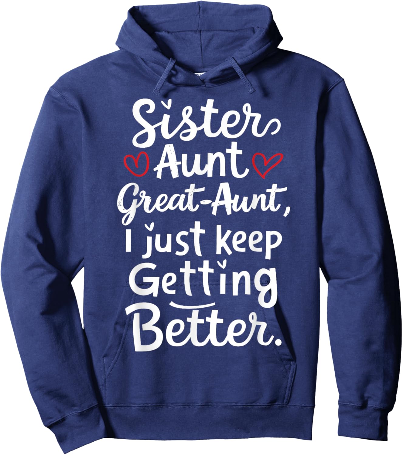 Mother's Day from Grandkids Sister Aunt Great Aunt Hoodie - Hoodie | Navy