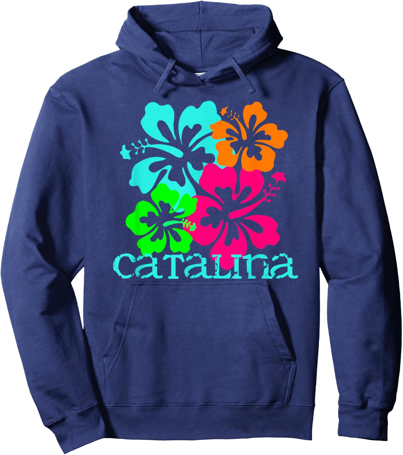 Catalina Island Beach Tropical Paradise Travel Surf Ocean Hoodie - Hoodie | Navy