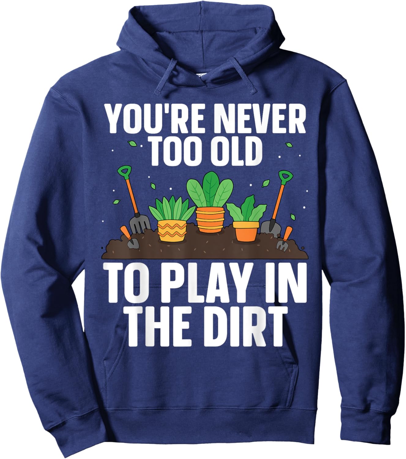 Funny Gardening Art Women Indoor Garden Plant Lovers Hoodie - Hoodie | Navy
