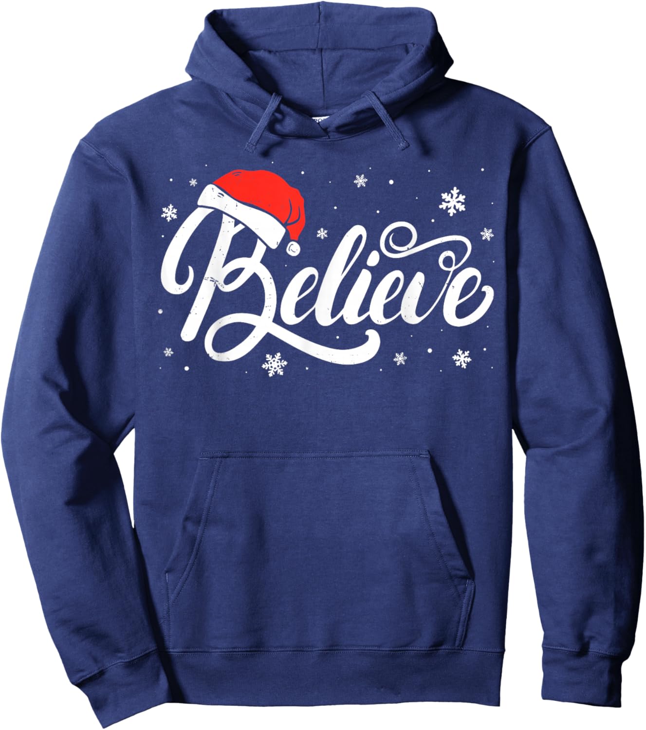 Christmas - Believe Santa Claus Believe Christmas Men Women Hoodie - Hoodie | Navy