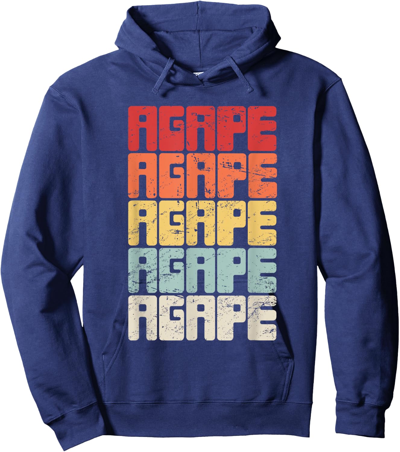 Proud Christian in Jesus - Agape Hoodie - Hoodie | Navy