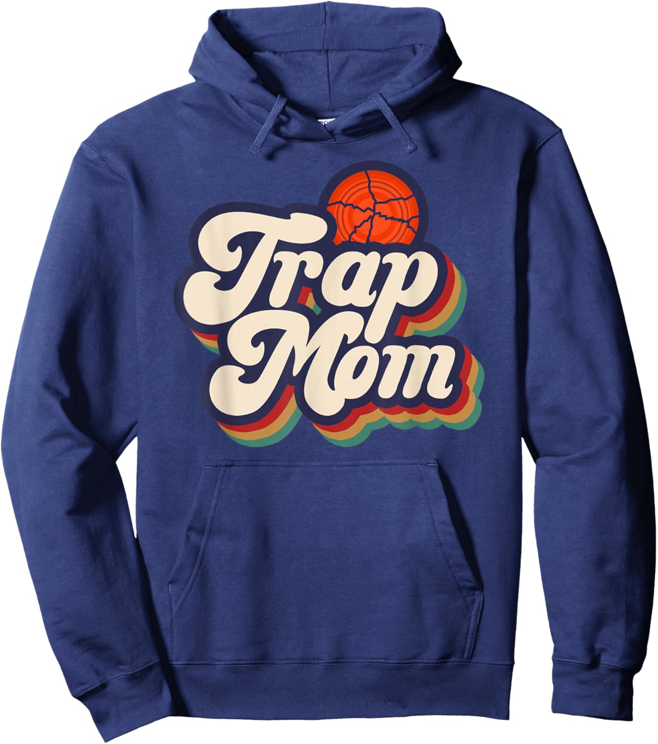 Trap Mom Retro Trap Shooting Mom Trap Shooting Mama Hoodie - Hoodie | Navy