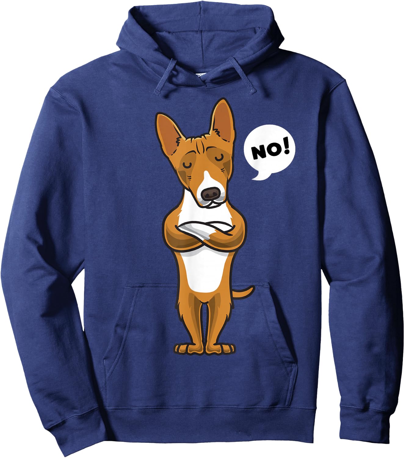 Stubborn Basenji Dog Owner Hoodie - Hoodie | Navy