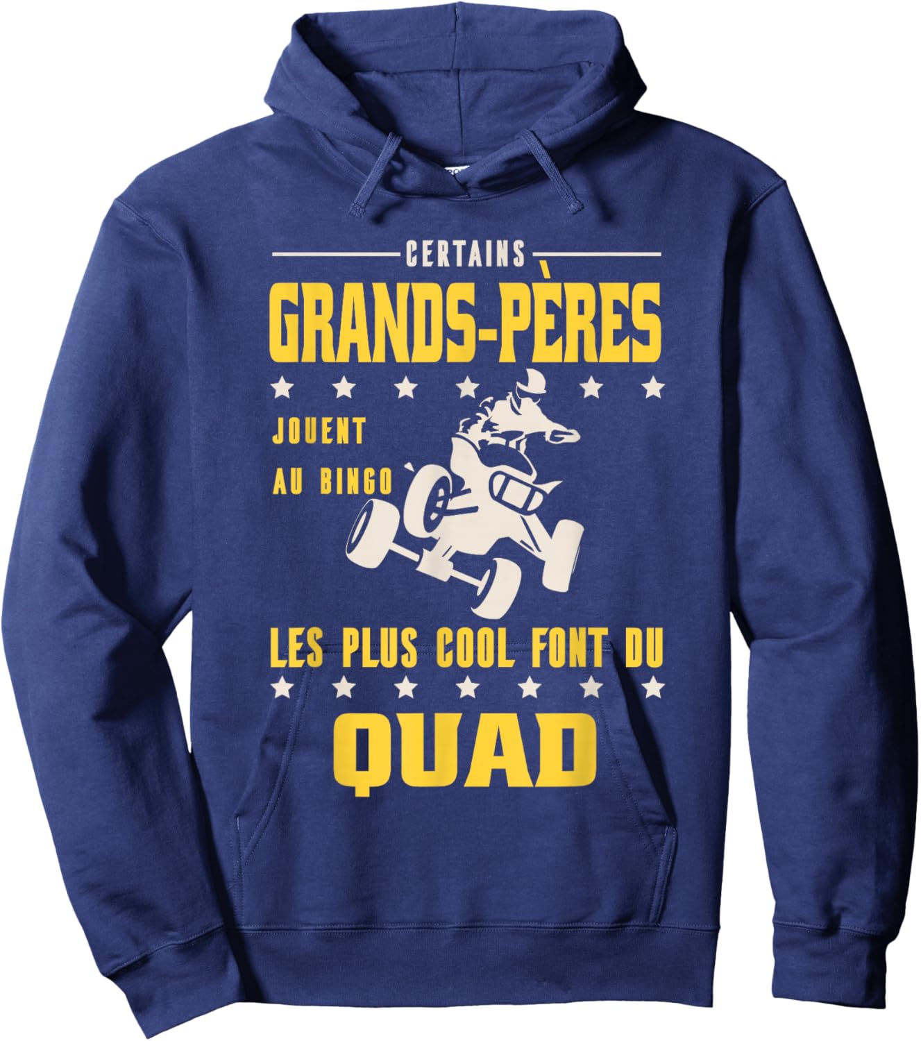 Some Grandfathers Do Quad Humor Grandpa Cool Rider Hoodie - Hoodie | Navy