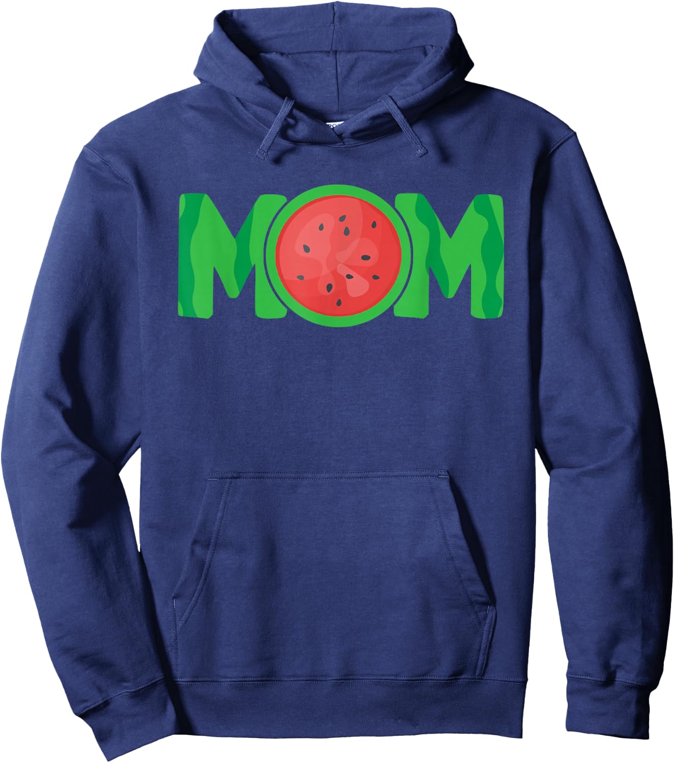 Mom Watermelon Tropical Summer Fruit Mother Hoodie - Hoodie | Navy