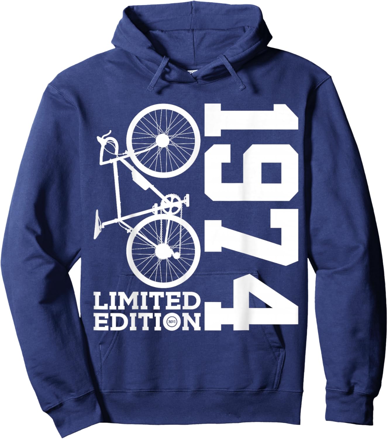 Cyclist 1974 Bike 52nd Birthday Racing Bike Hoodie - Hoodie | Navy
