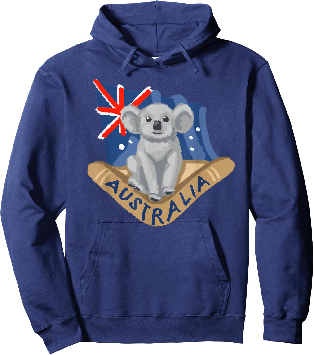 Australia Koala Boomerang Flag Hoodie - Hoodie | Navy