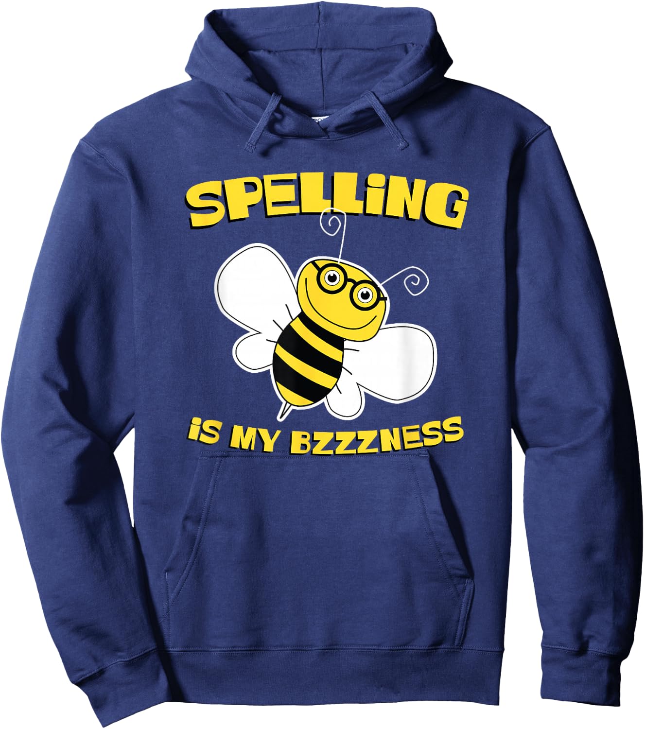 Cute Spelling Bee T Shirt for Competitive Word Loving Kids Hoodie - Hoodie | Navy