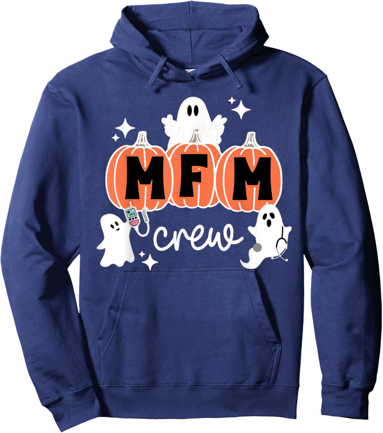 MFM Halloween Halloween MFM Crew Maternal Fetal Medicine Nu Hoodie - Hoodie | Navy