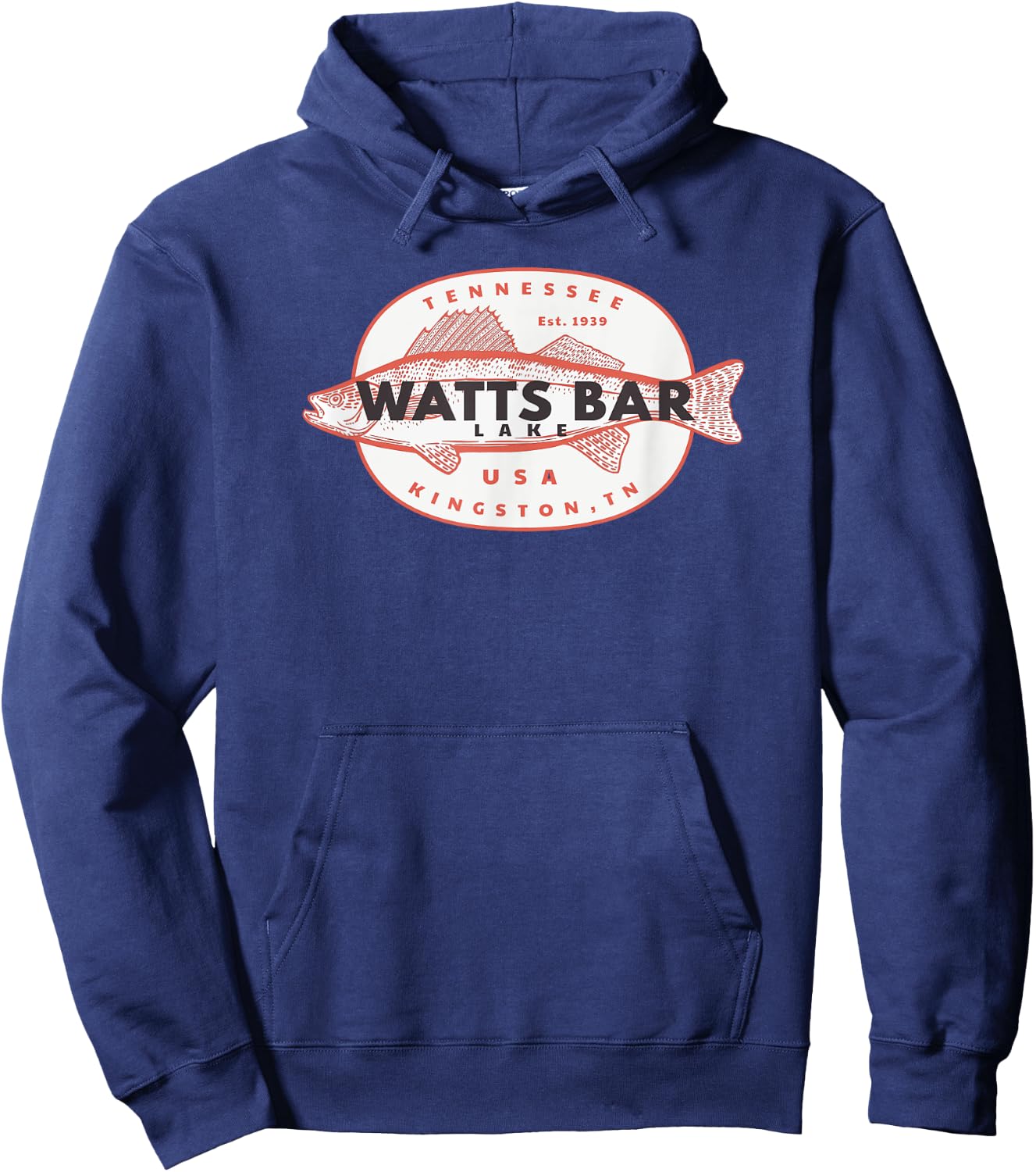 Watts Bar Lake fishing Hoodie - Hoodie | Navy