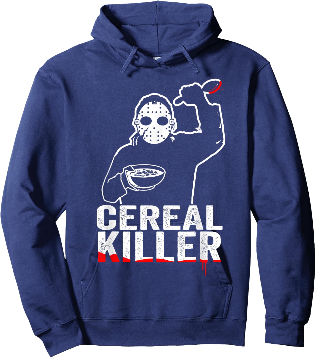 Funny Cereal Killer Shirt - Breakfast Hoodie - Hoodie | Navy