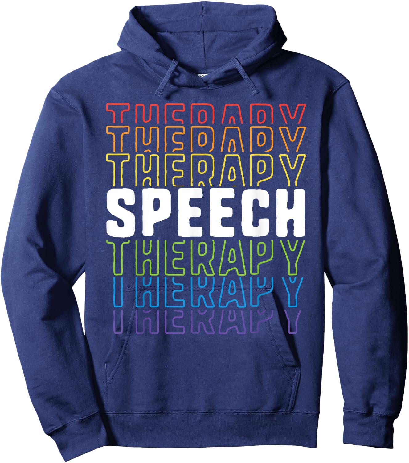 Speech Therapy School Therapist SLP Language Pathologist Hoodie - Hoodie | Navy