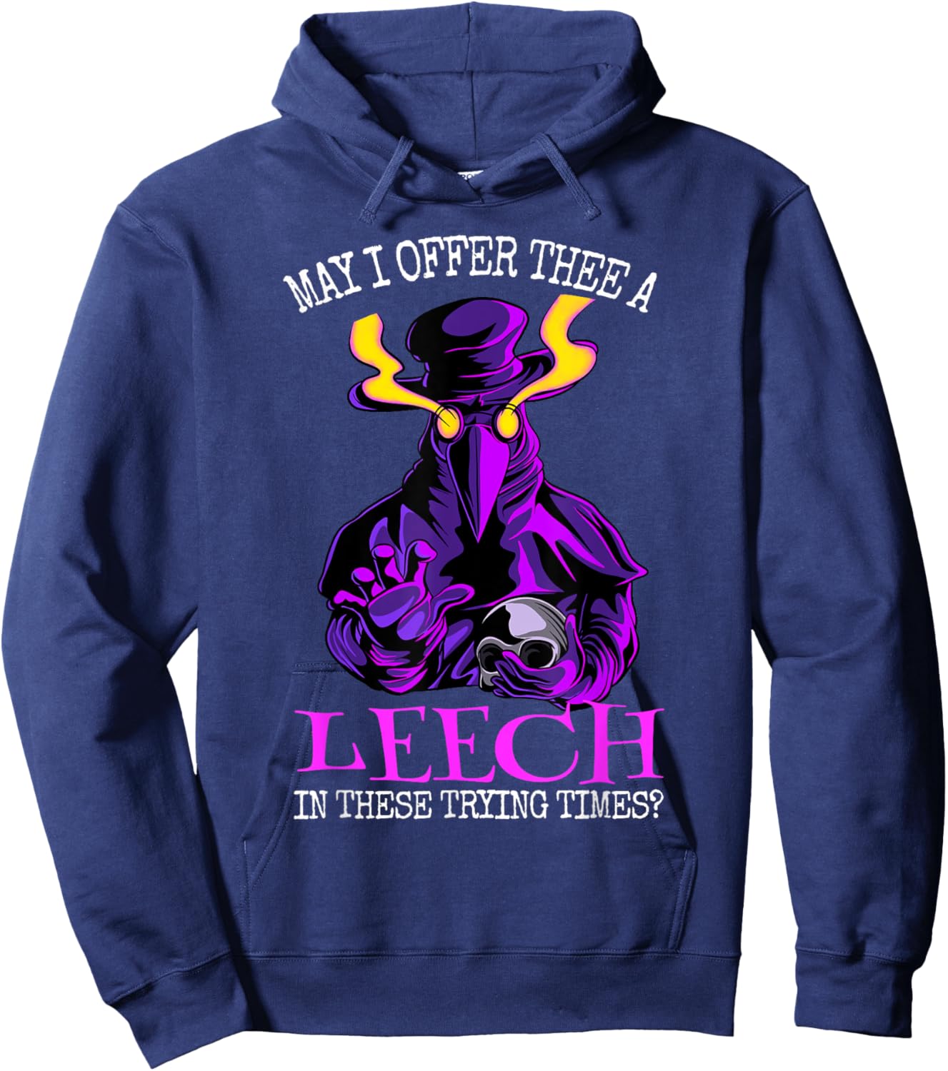 plague doctor Middle Age Medicines Hoodie - Hoodie | Navy