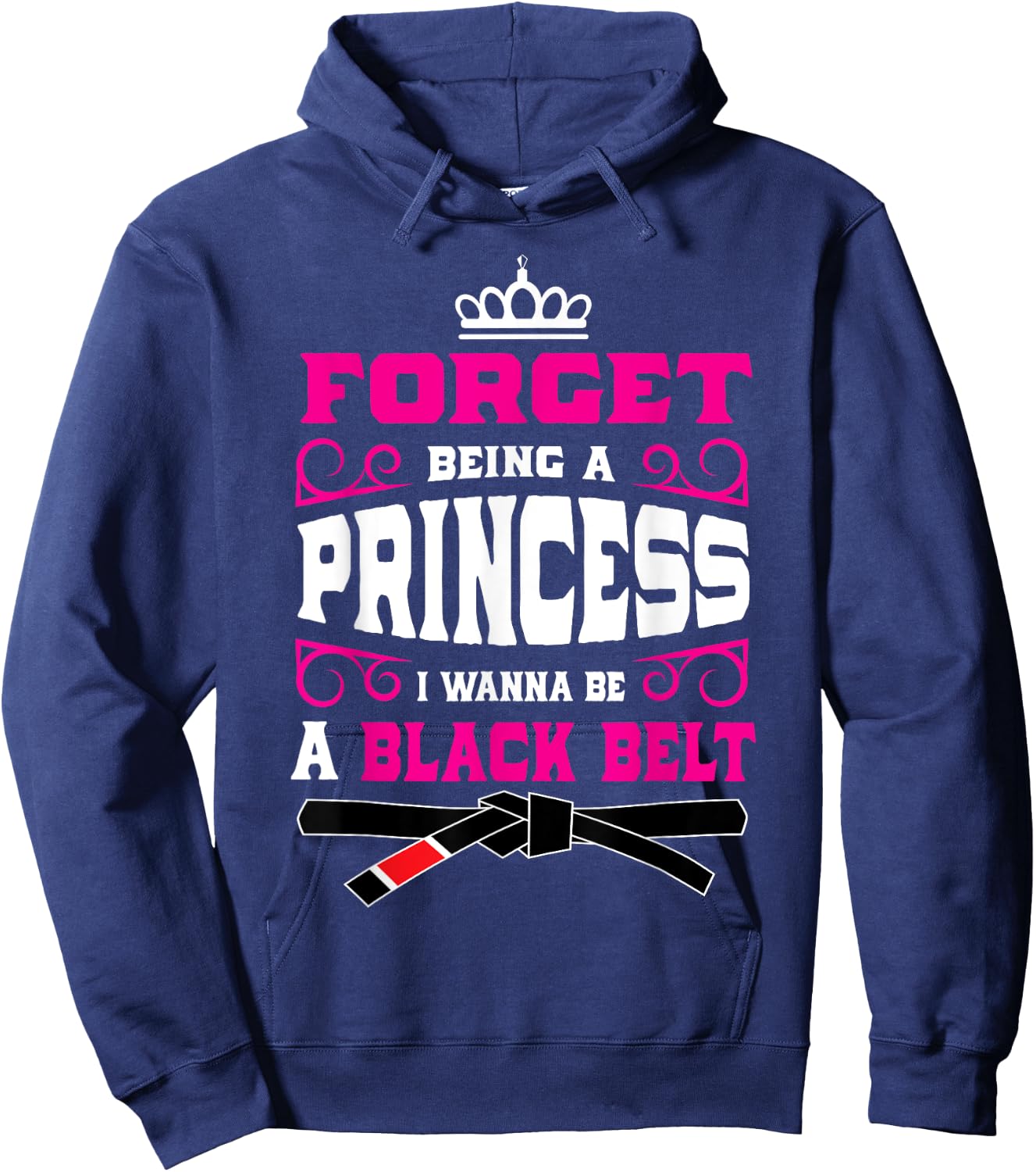 Cute Jiu Jitsu Girls Gift | Jiujitsu Girl, Martial Arts, BJJ Hoodie - Hoodie | Navy