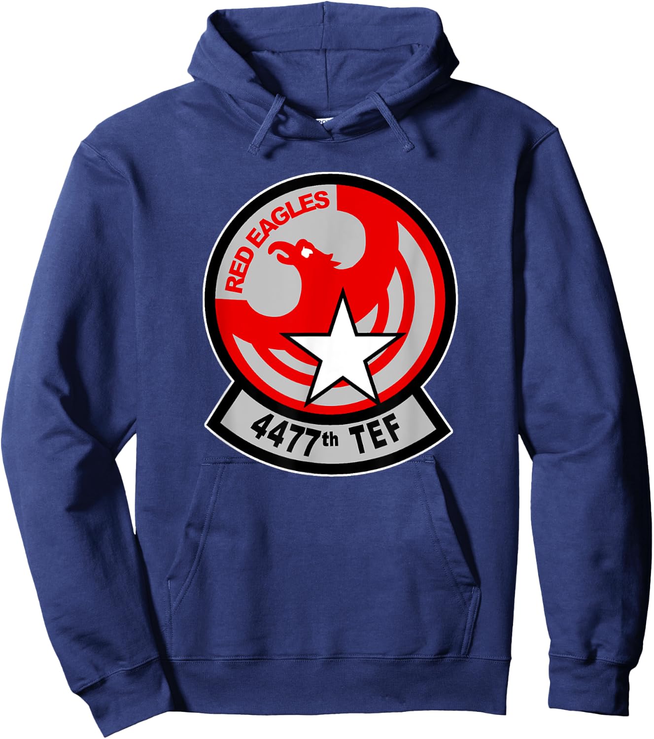Red Eagles 4477th TEF America's MiG Squadron Insignia Hoodie - Hoodie | Navy
