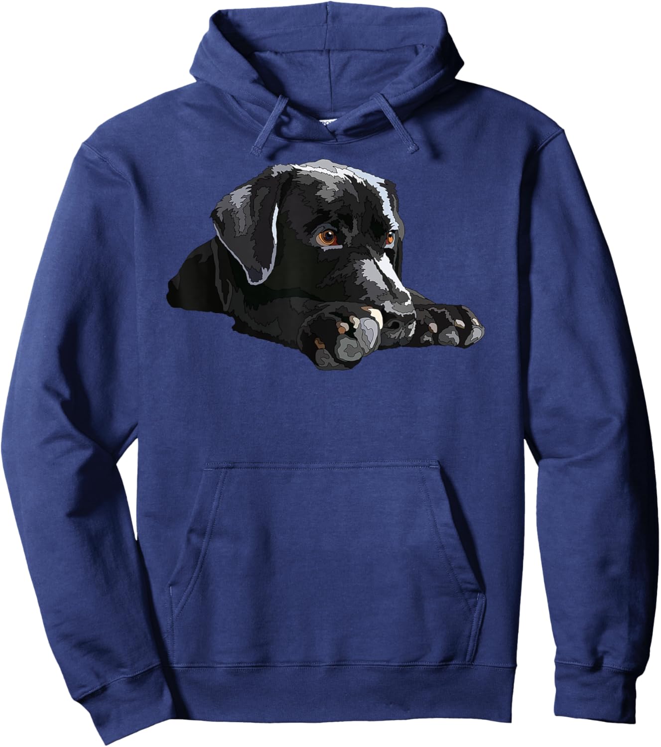 Black Labrador Retriever Black Lab Dog Mom Mother Dad Father Hoodie - Hoodie | Navy