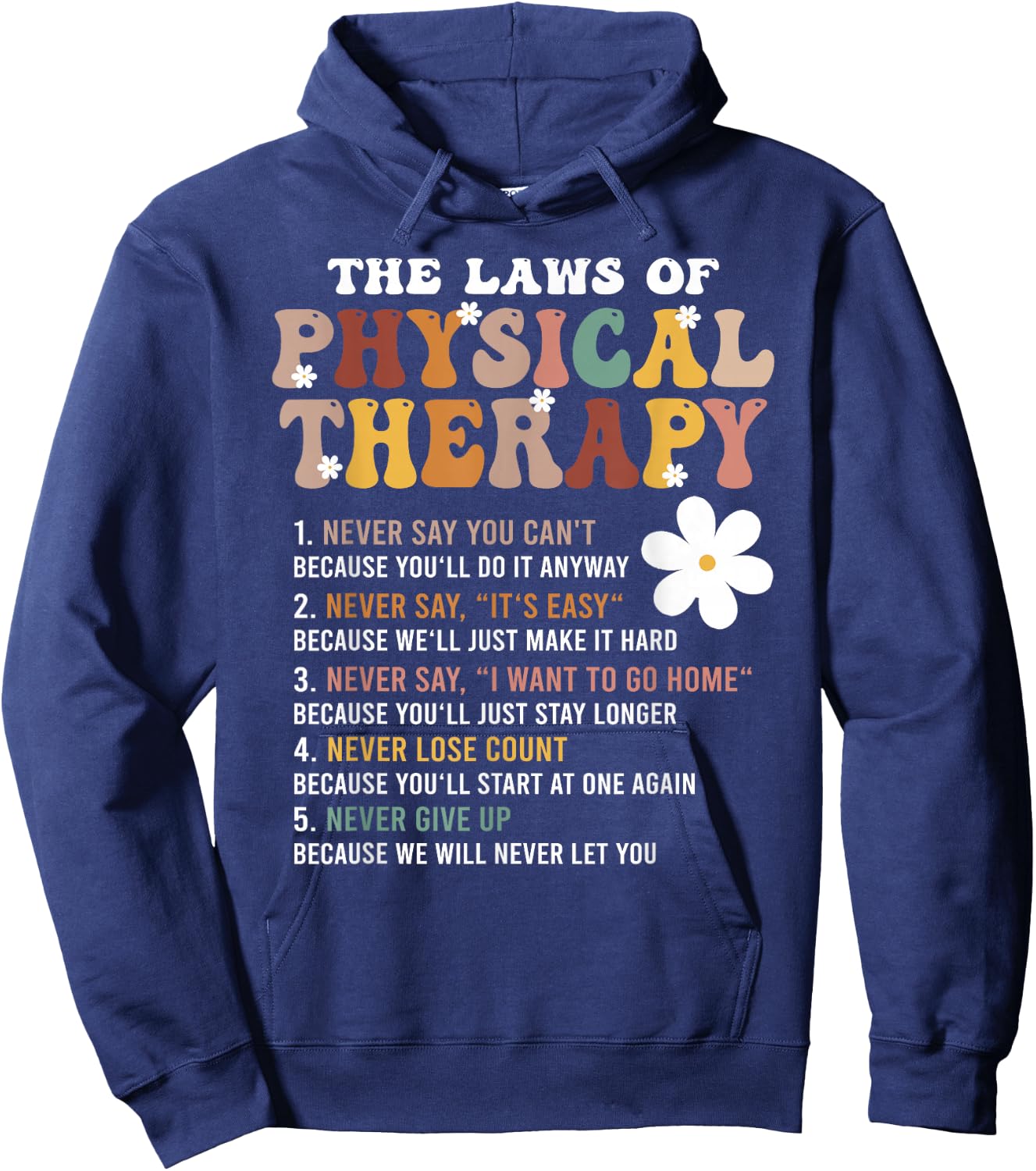 The Laws Of Physical Therapy – Physical Therapist Hoodie - Hoodie | Navy