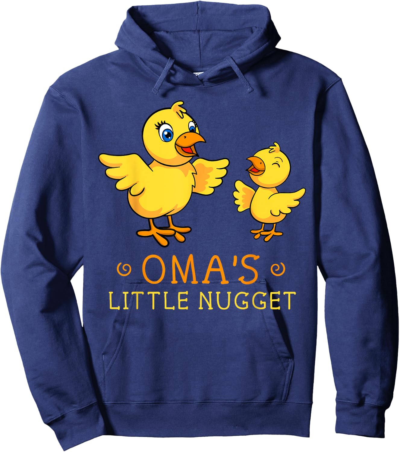Oma Little Nugget Chick Deutschland Germany Grandma Dutch Hoodie - Hoodie | Navy