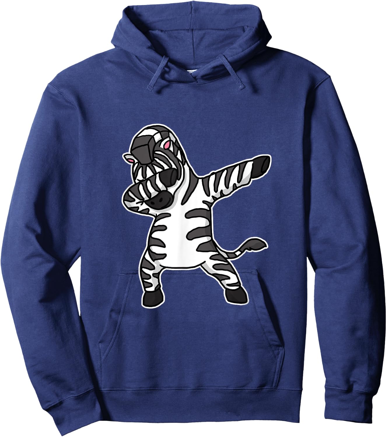 Funny Dabbing Zebra Gift Dab Dance Hoodie - Hoodie | Navy