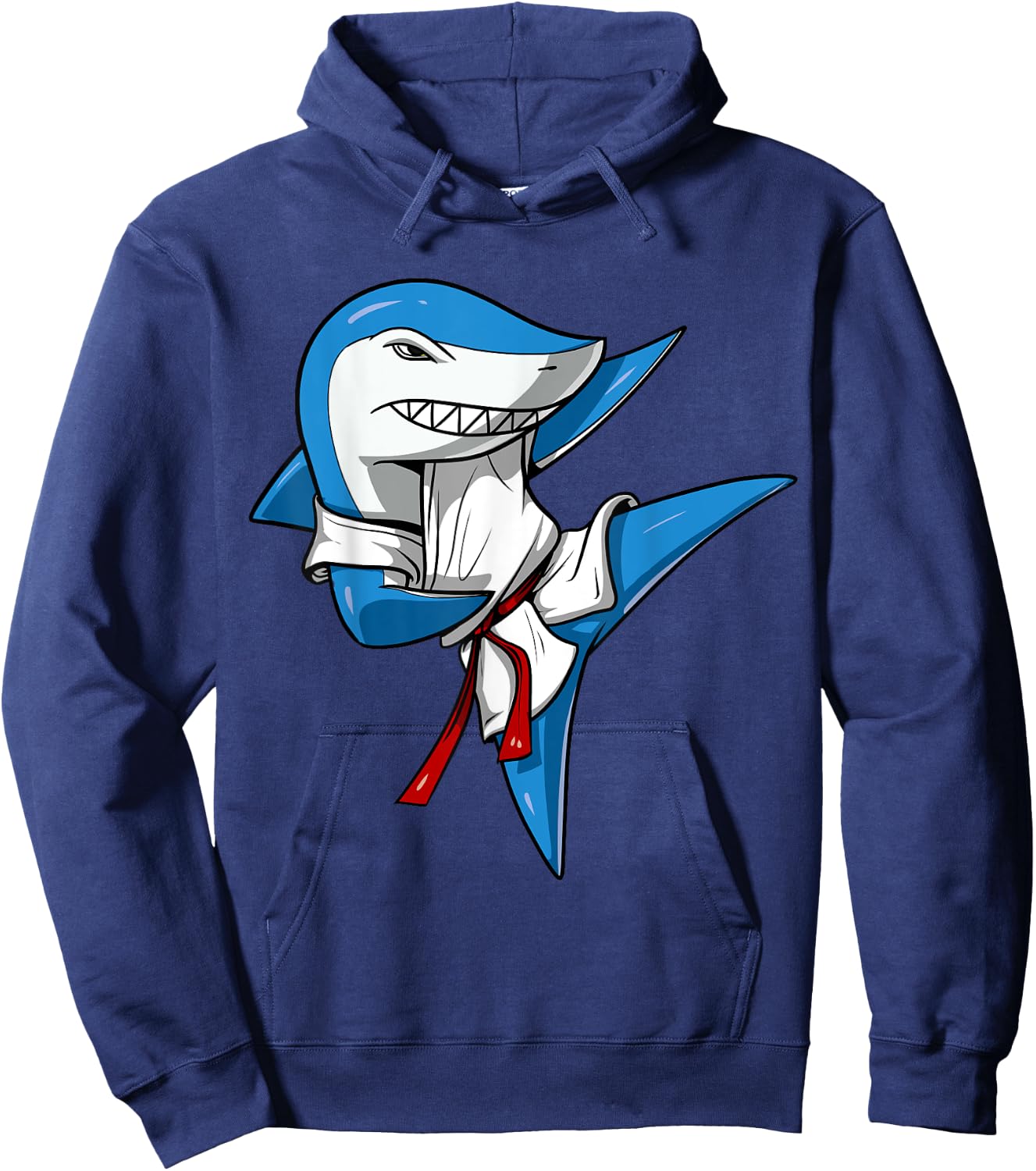 Shark Karate Martial Arts Kickboxing Jiu-Jitsu Taekwondo Hoodie - Hoodie | Navy