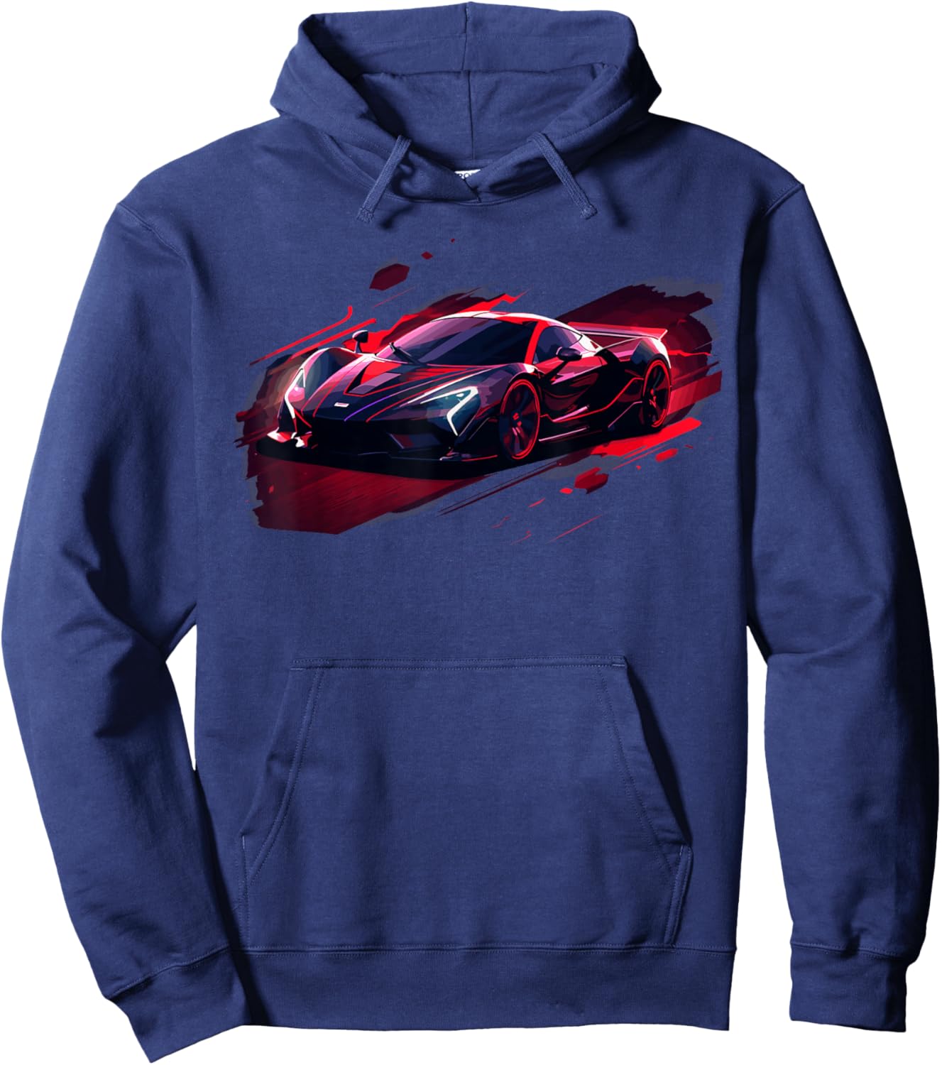 Exotic Concept Sports Car Supercar Luxury Hypercar Graphic Hoodie - Hoodie | Navy