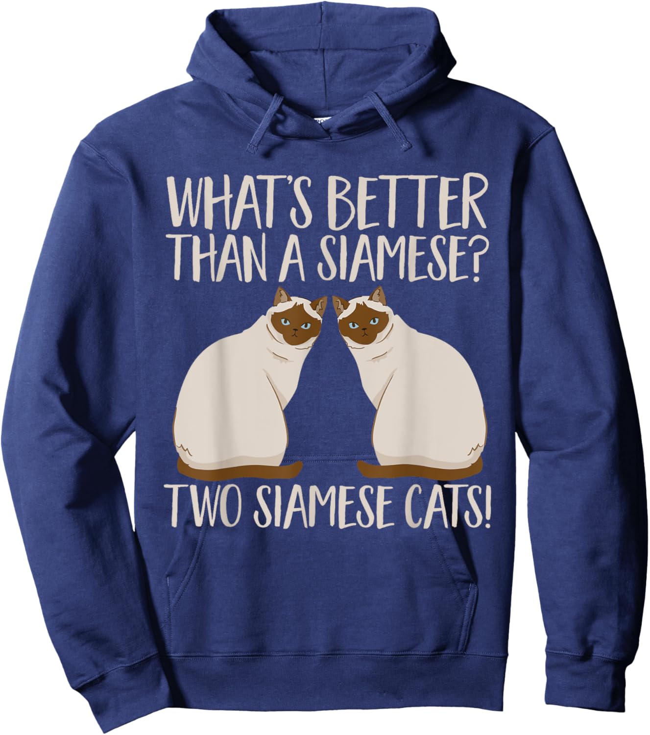 Siamese Cat Hoodie - Hoodie | Navy