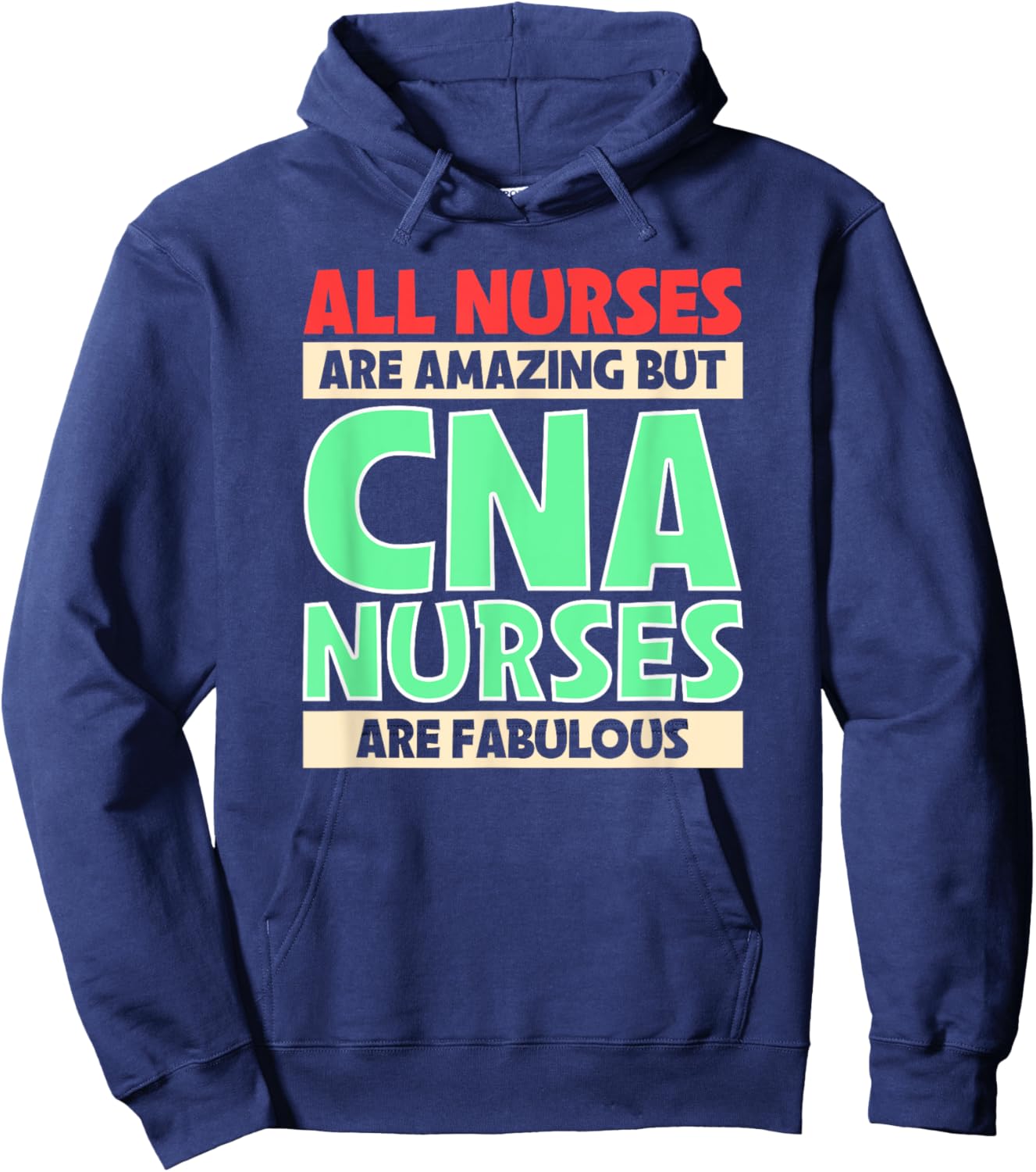 Messy Bun Cna Certified Nursing Assistant Hoodie - Hoodie | Navy